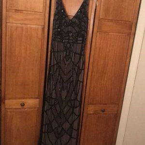 Sequin floor length size 8 JS collections dress.
